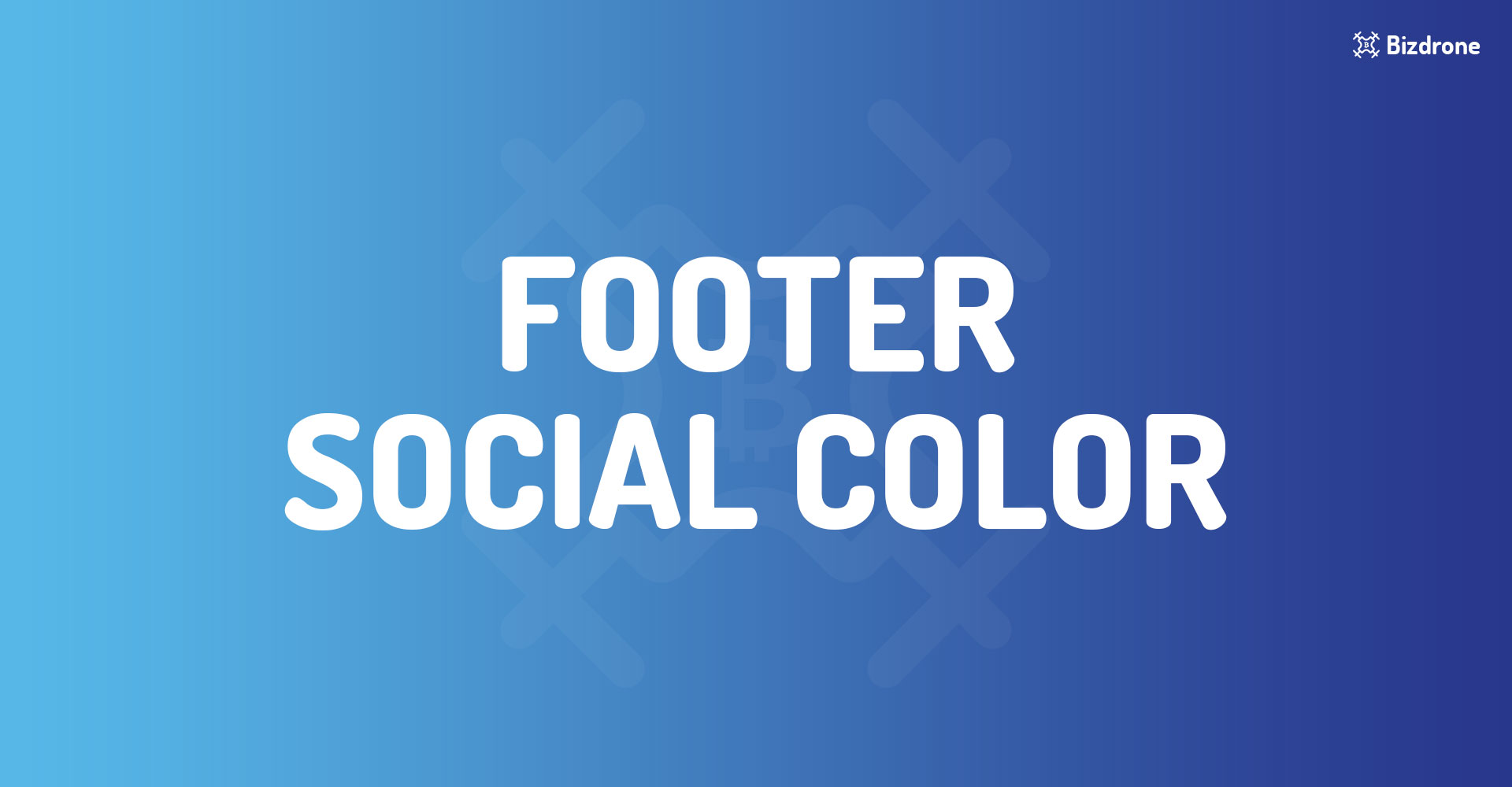 Footer Social color