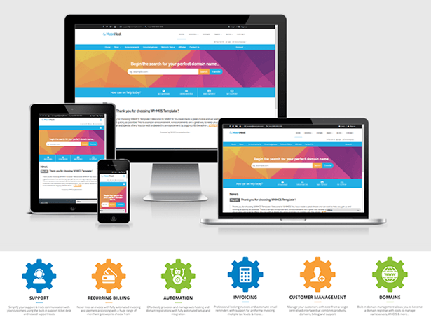 Hosting and WHMCS Template