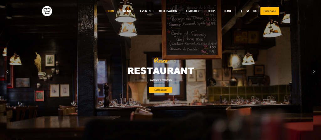 Restaurant Theme WordPress site
